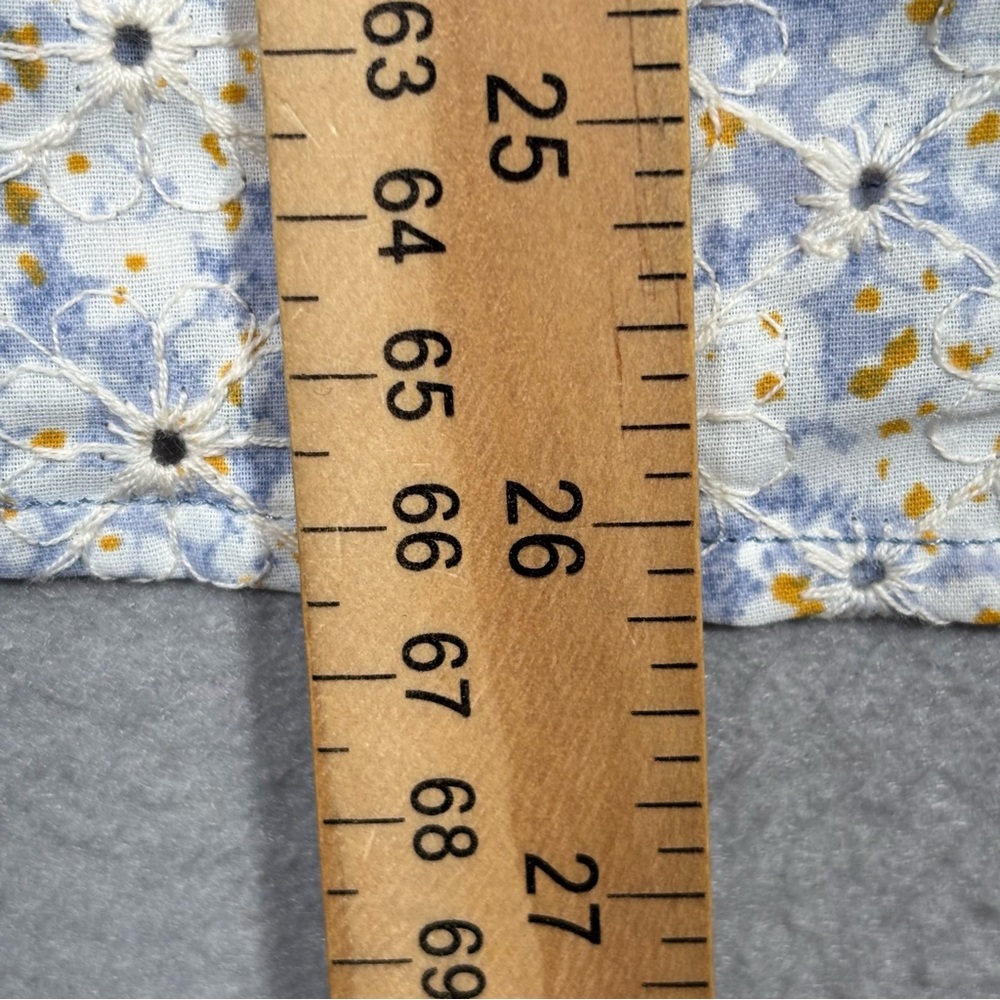 NWT Lulu's Effortless Personality Floral Embroidered Mini Dress Women’s S Blue - Picture 3 of 13